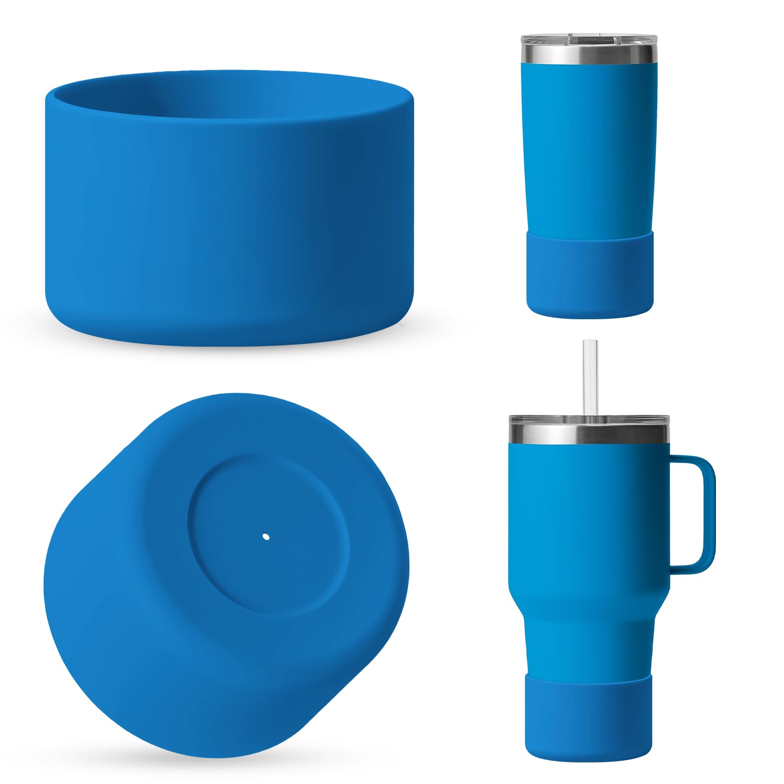 Silicone Boot for Rambler (2-Pack) | Fits 12oz 18oz Bottles & 20-30oz Tumblers