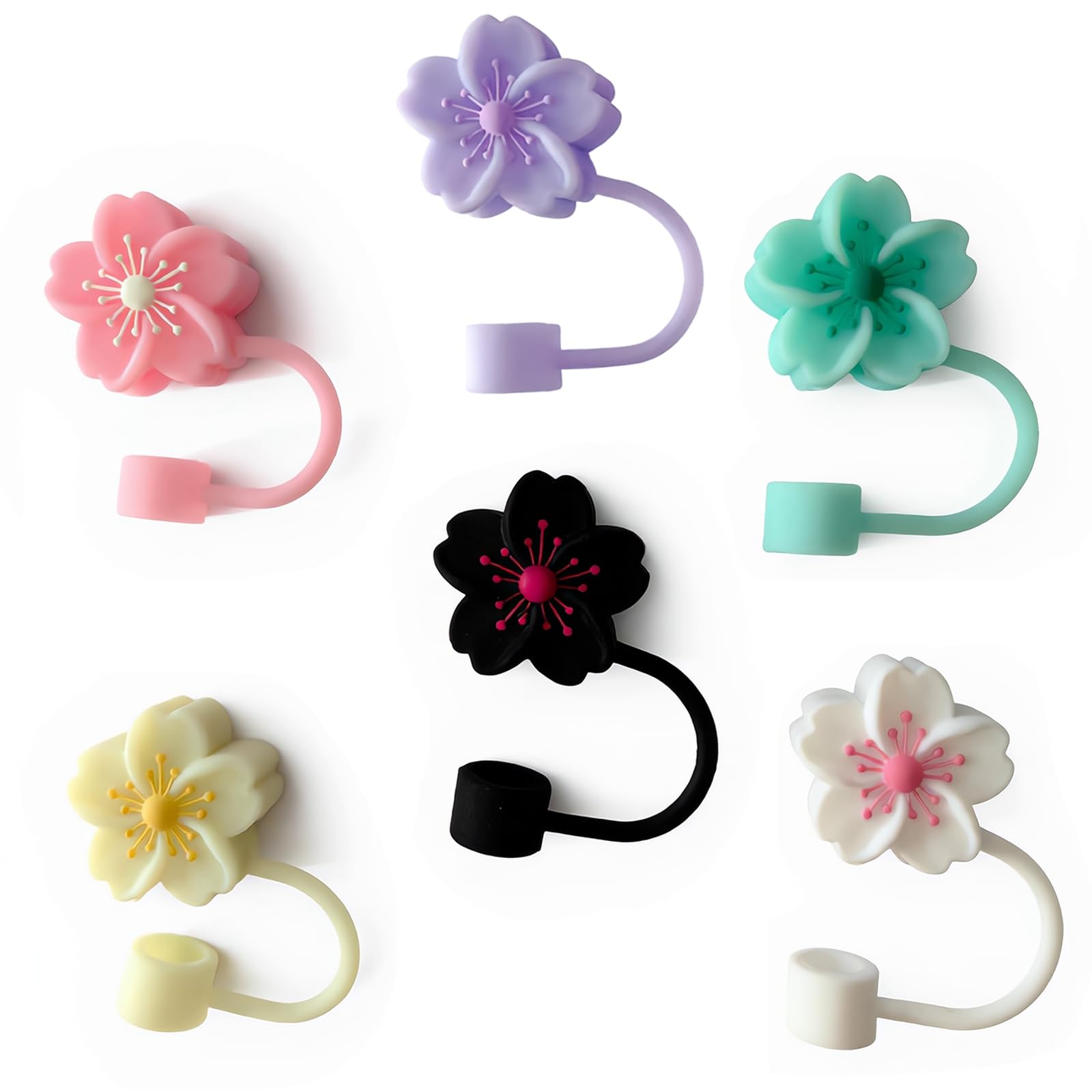 Silicone Straw Caps for 10mm Tumblers | Reusable Dust-Proof Straw Toppers for Stanley, Yeti & More