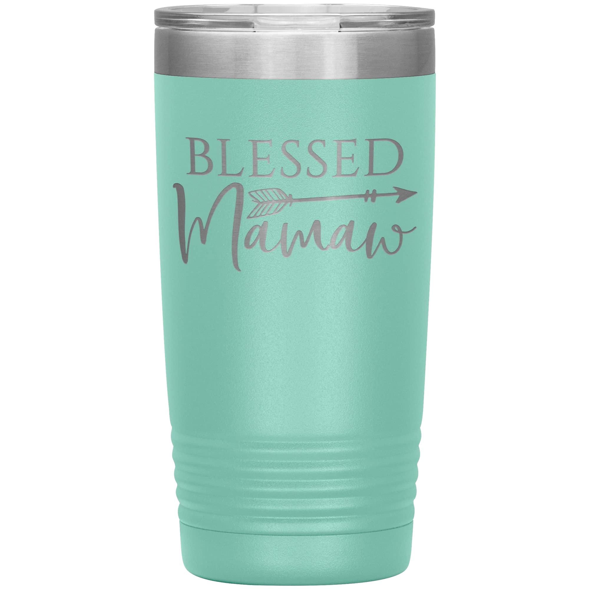 Blessed Mamaw Tumbler | Laser Engraved Insulated Stainless Steel Cup | 20oz | Mamaw Gift