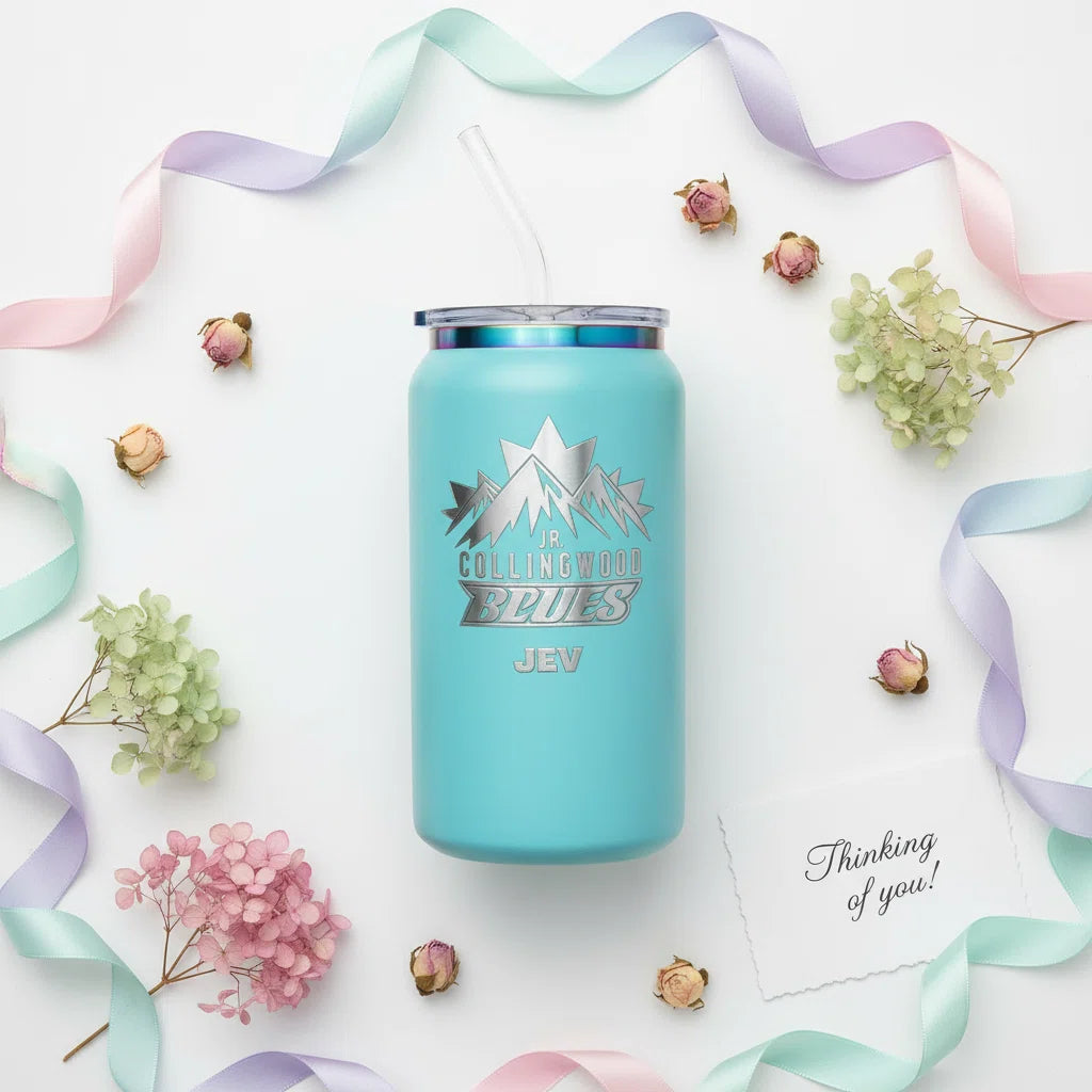 16oz Custom Laser Engraved Tumbler | Personalized Insulated Stainless Steel Cup