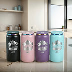 Custom Laser Engraved 16oz Insulated Tumbler — Purple, Collingwood Blues