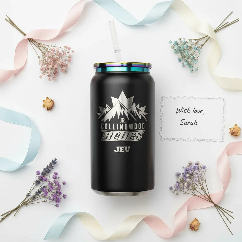 16oz Custom Laser Engraved Tumbler | Personalized Insulated Stainless Steel Cup