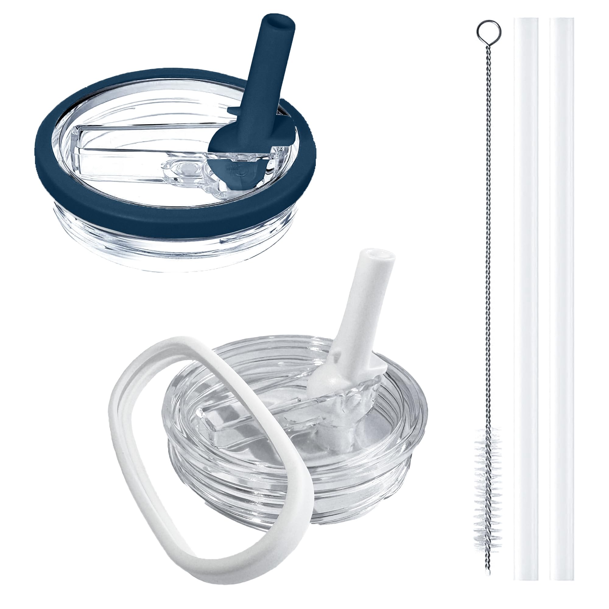 2-Pack Replacement Flip Straw Lid for Stanley Quencher H2.0 40 oz Tumbler | Leak-Proof, BPA-Free