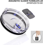 Replacement Tumbler Lid for 20oz & 10oz Cups | Magnetic Slider Lid | 1–4 Pack