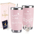 Graduation Gift Tumbler 2026 — 20oz Insulated Stainless Steel Tumbler with Lid, Straw & Gift Box