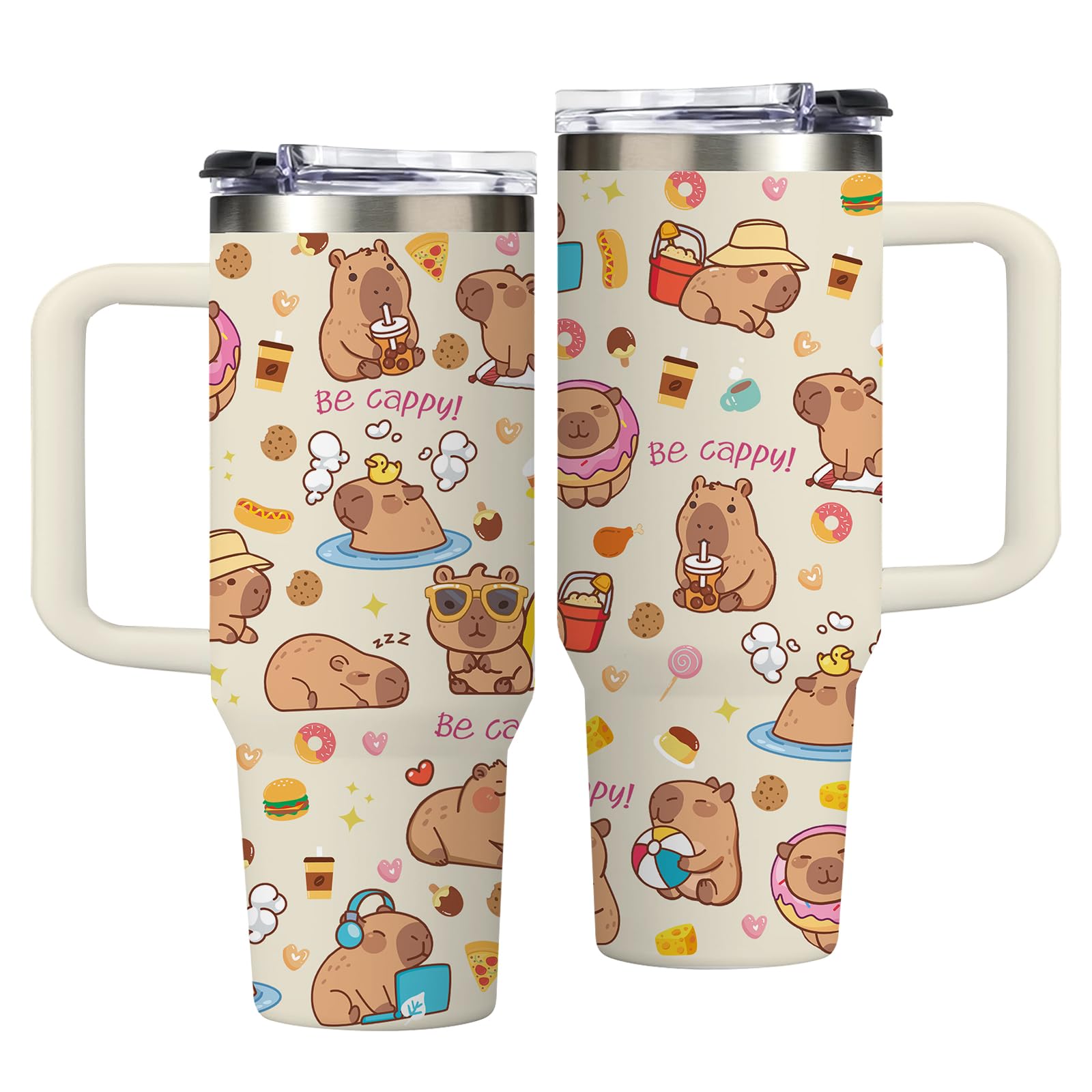 Soccer Tumbler for Women - 30 oz Insulated Stainless Steel Travel Cup