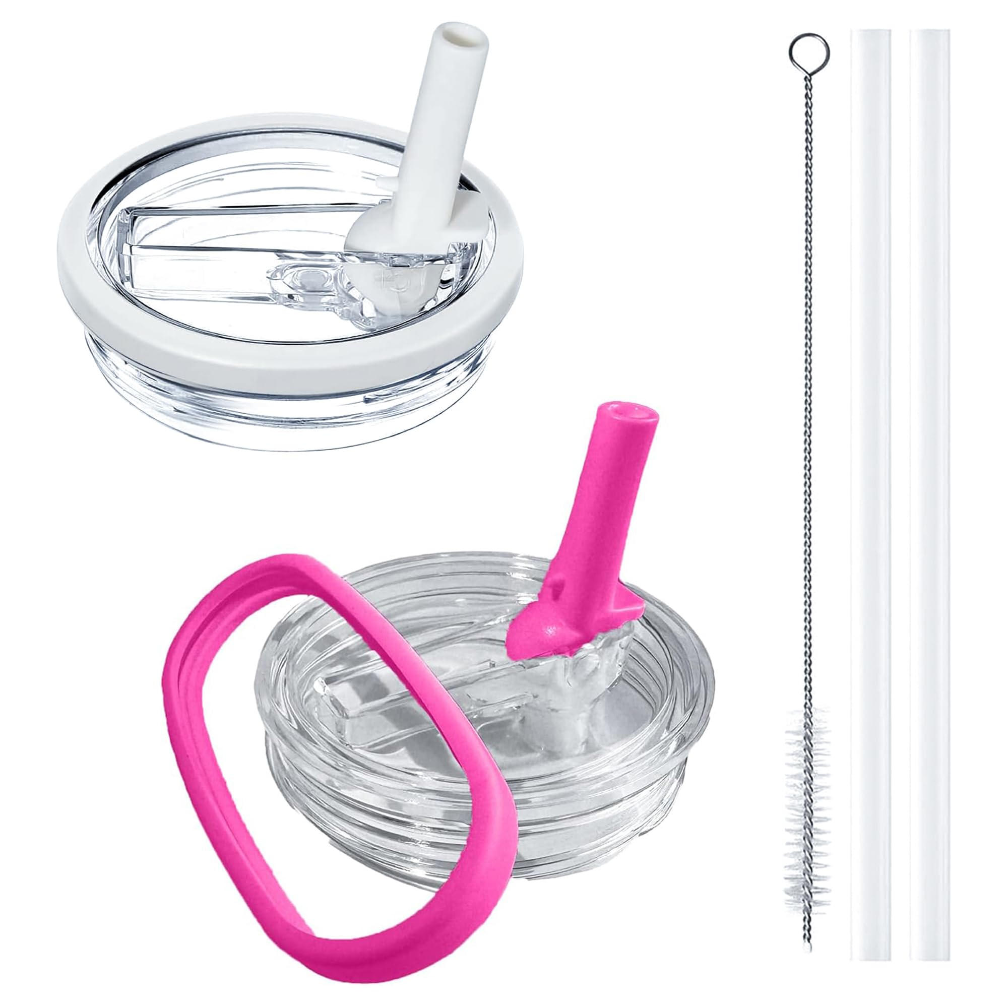 2-Pack Replacement Flip Straw Lid for Stanley Quencher H2.0 40 oz Tumbler | Leak-Proof, BPA-Free