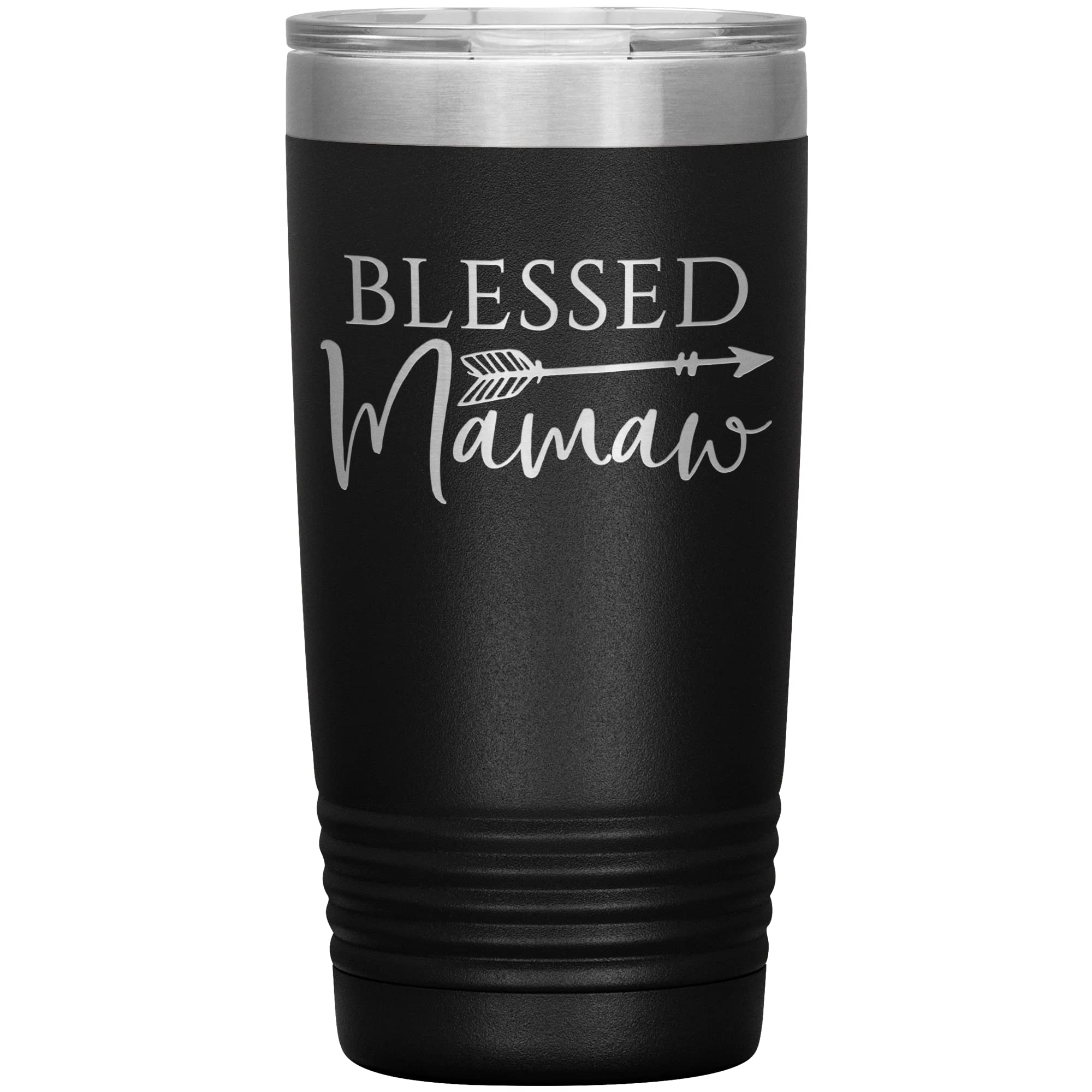 Blessed Mamaw Tumbler | Laser Engraved Insulated Stainless Steel Cup | 20oz | Mamaw Gift