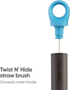 2-in-1 Water Bottle Brush & Straw Cleaner | Removable Head + Twist N' Hide Straw Brush