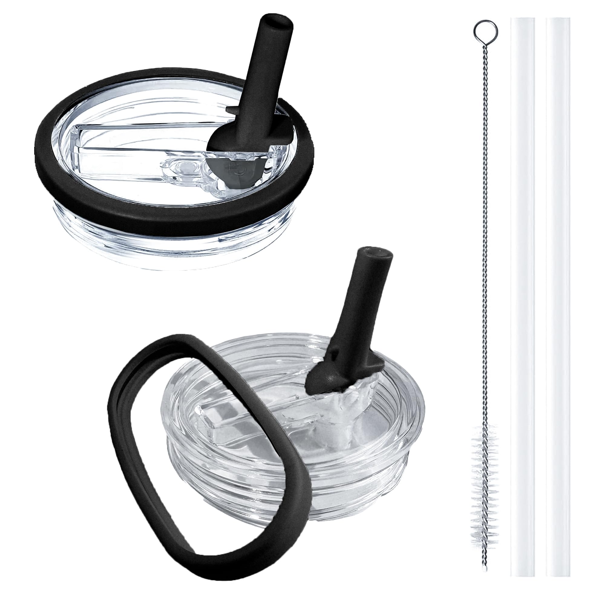 2-Pack Replacement Flip Straw Lid for Stanley Quencher H2.0 40 oz Tumbler | Leak-Proof, BPA-Free