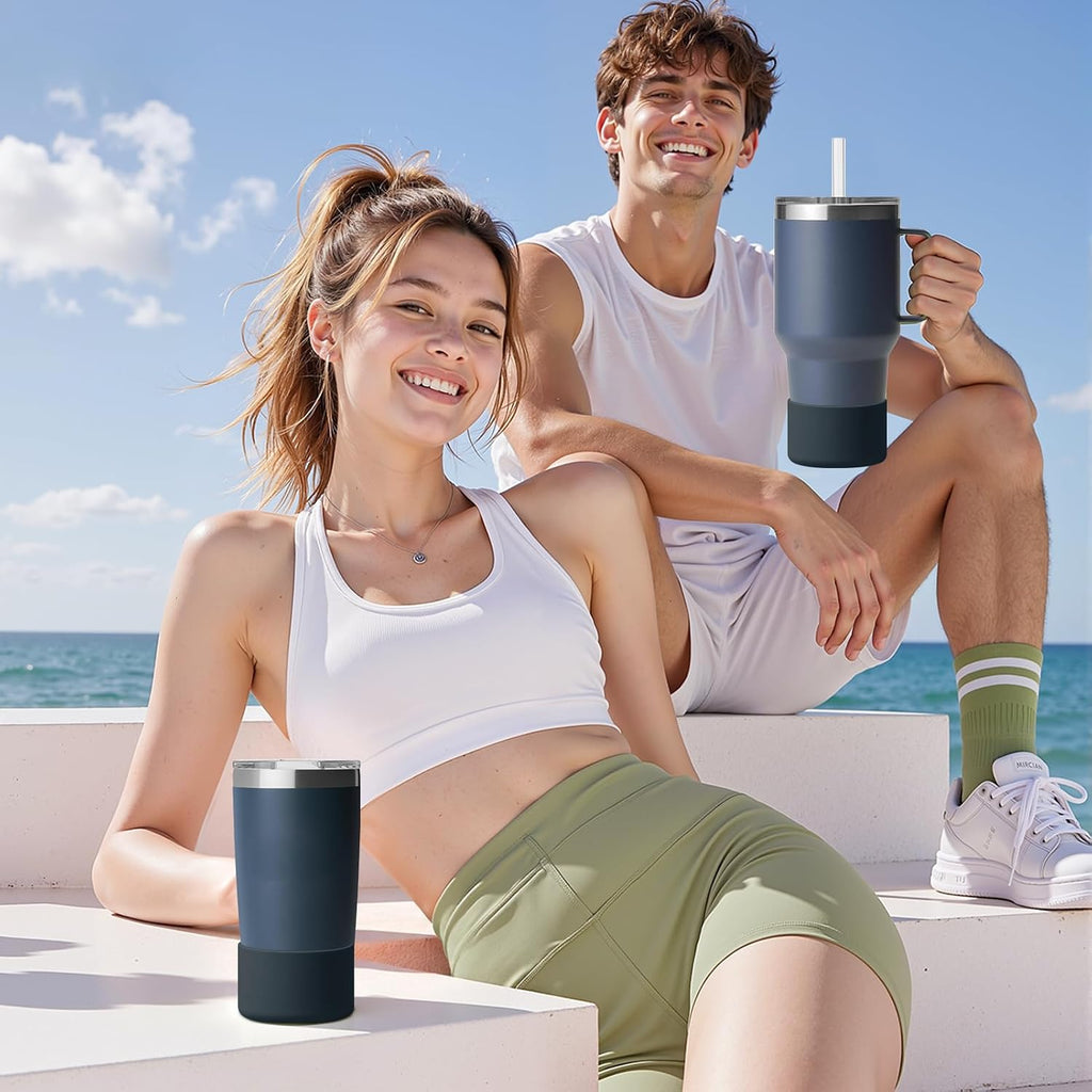 Silicone Boot for Rambler (2-Pack) | Fits 12oz 18oz Bottles & 20-30oz Tumblers