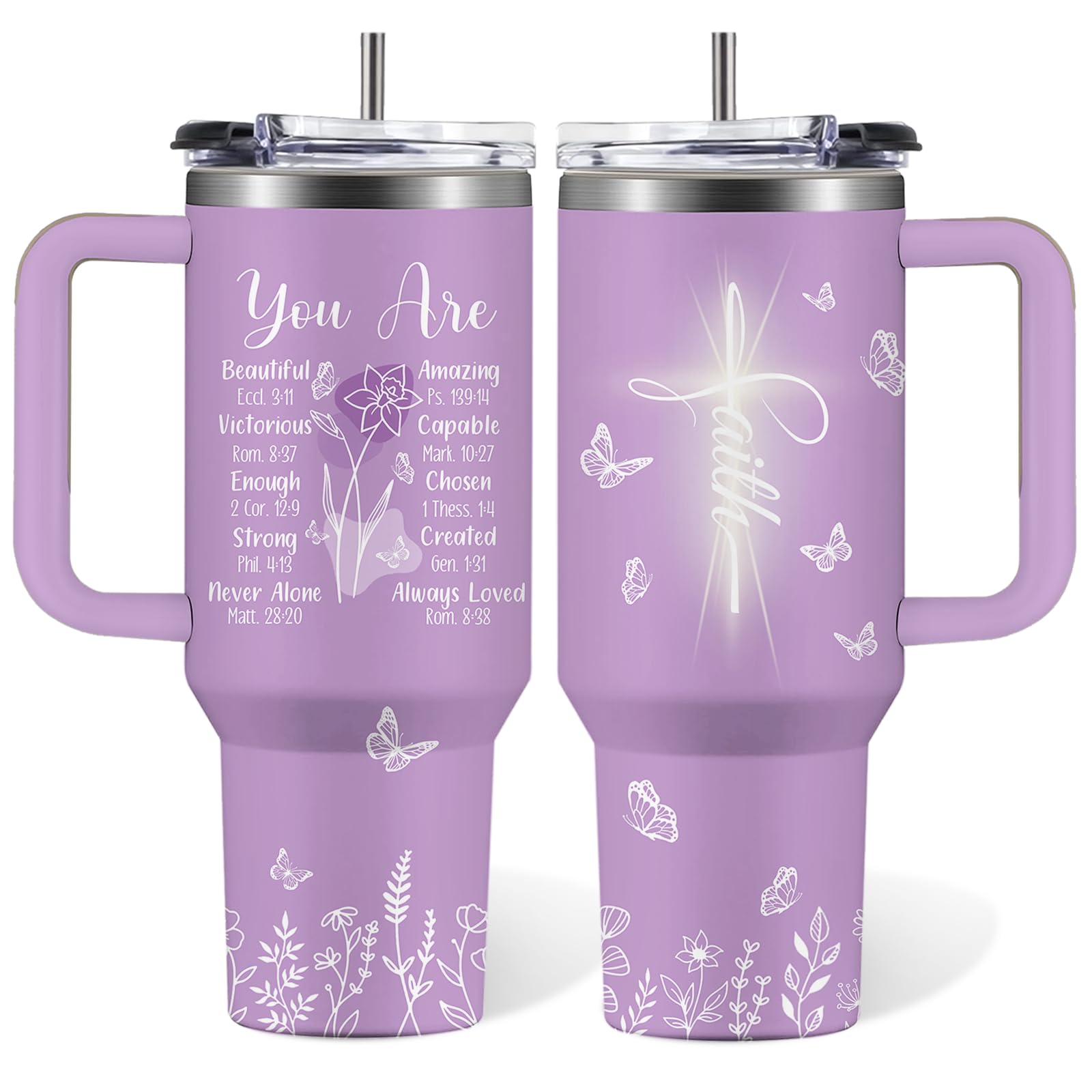 Soccer Tumbler for Women - 30 oz Insulated Stainless Steel Travel Cup