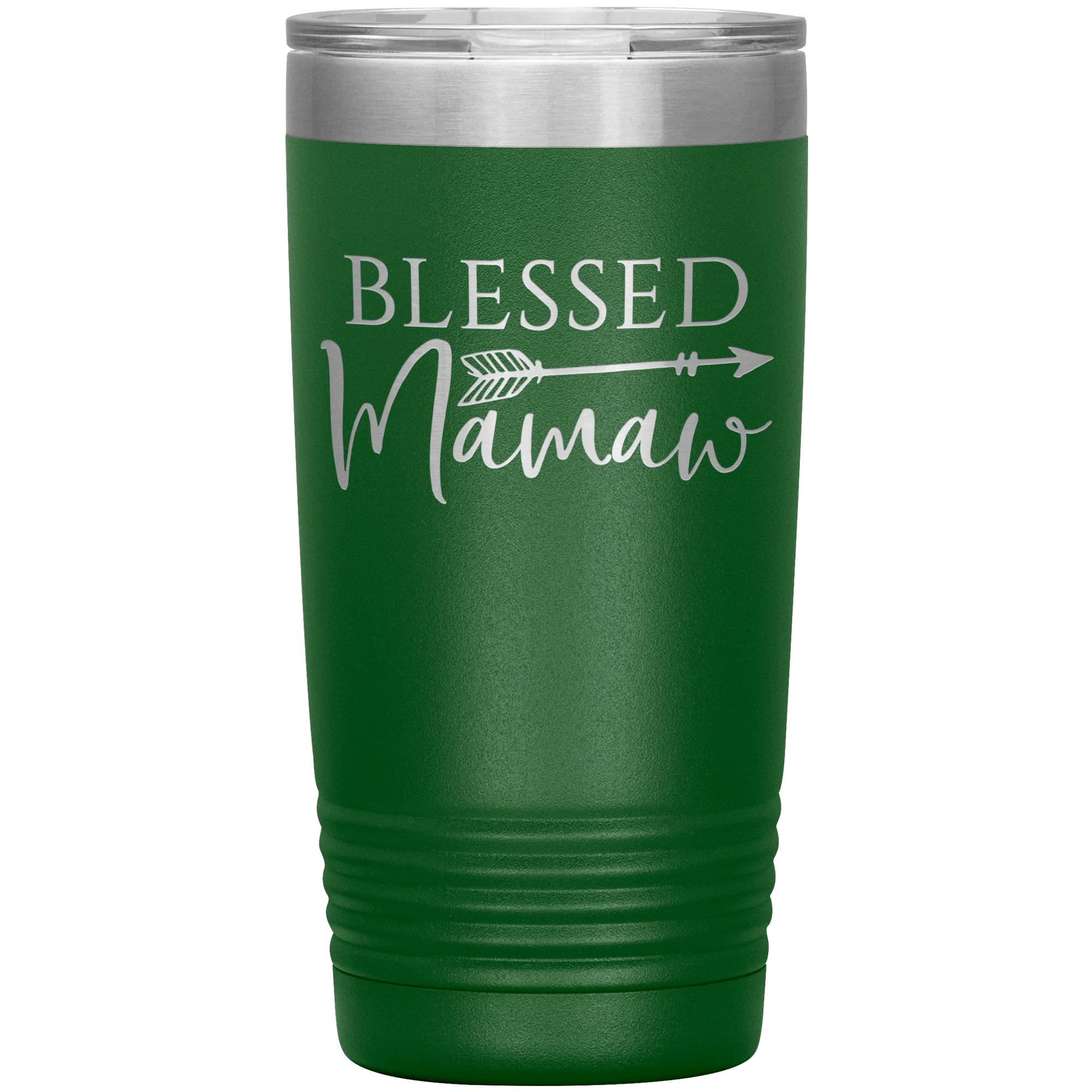 Blessed Mamaw Tumbler | Laser Engraved Insulated Stainless Steel Cup | 20oz | Mamaw Gift