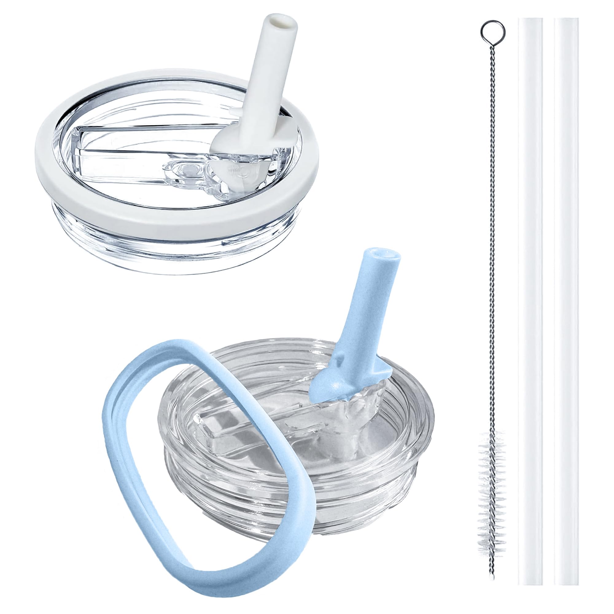 2-Pack Replacement Flip Straw Lid for Stanley Quencher H2.0 40 oz Tumbler | Leak-Proof, BPA-Free