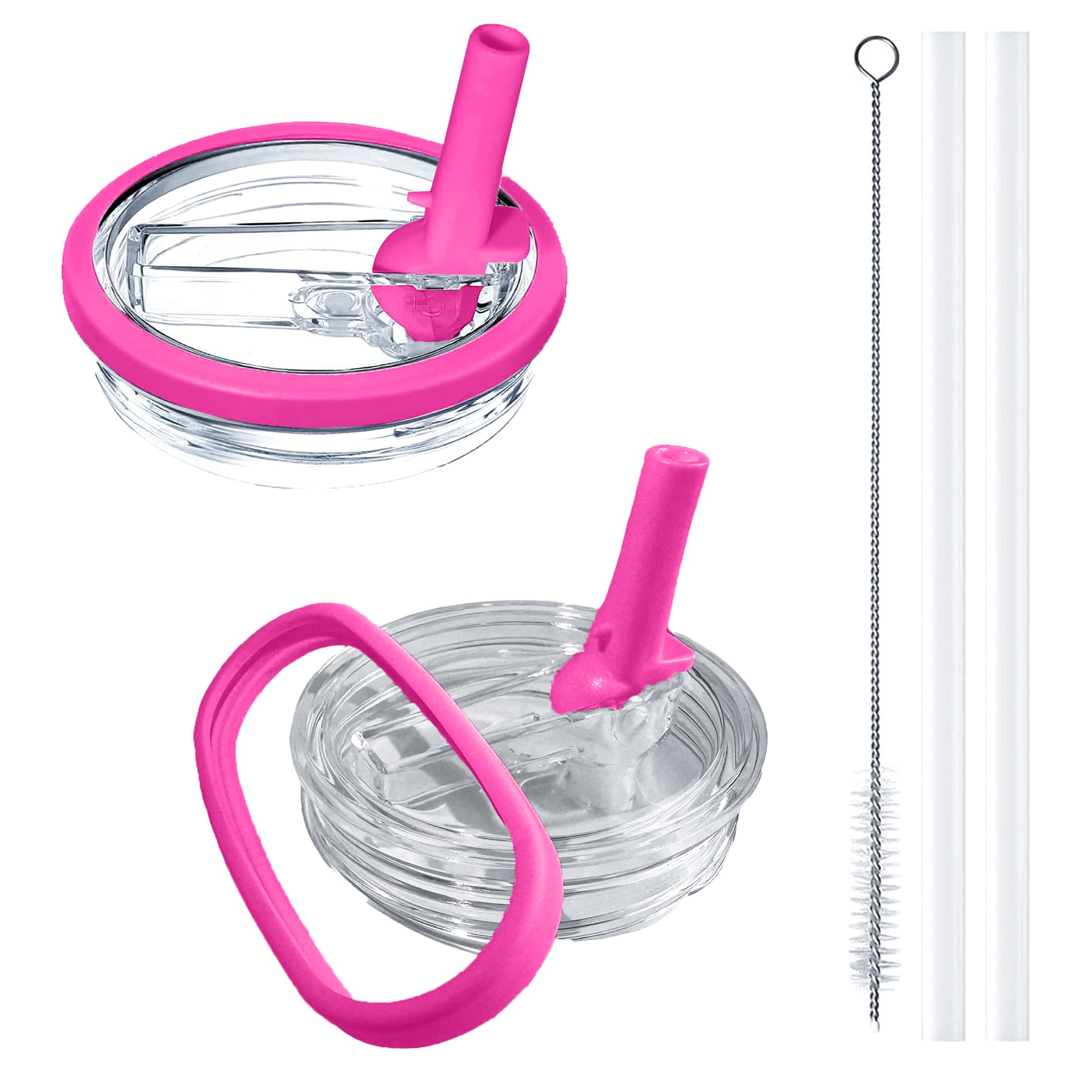 2-Pack Replacement Flip Straw Lid for Stanley Quencher H2.0 40 oz Tumbler | Leak-Proof, BPA-Free