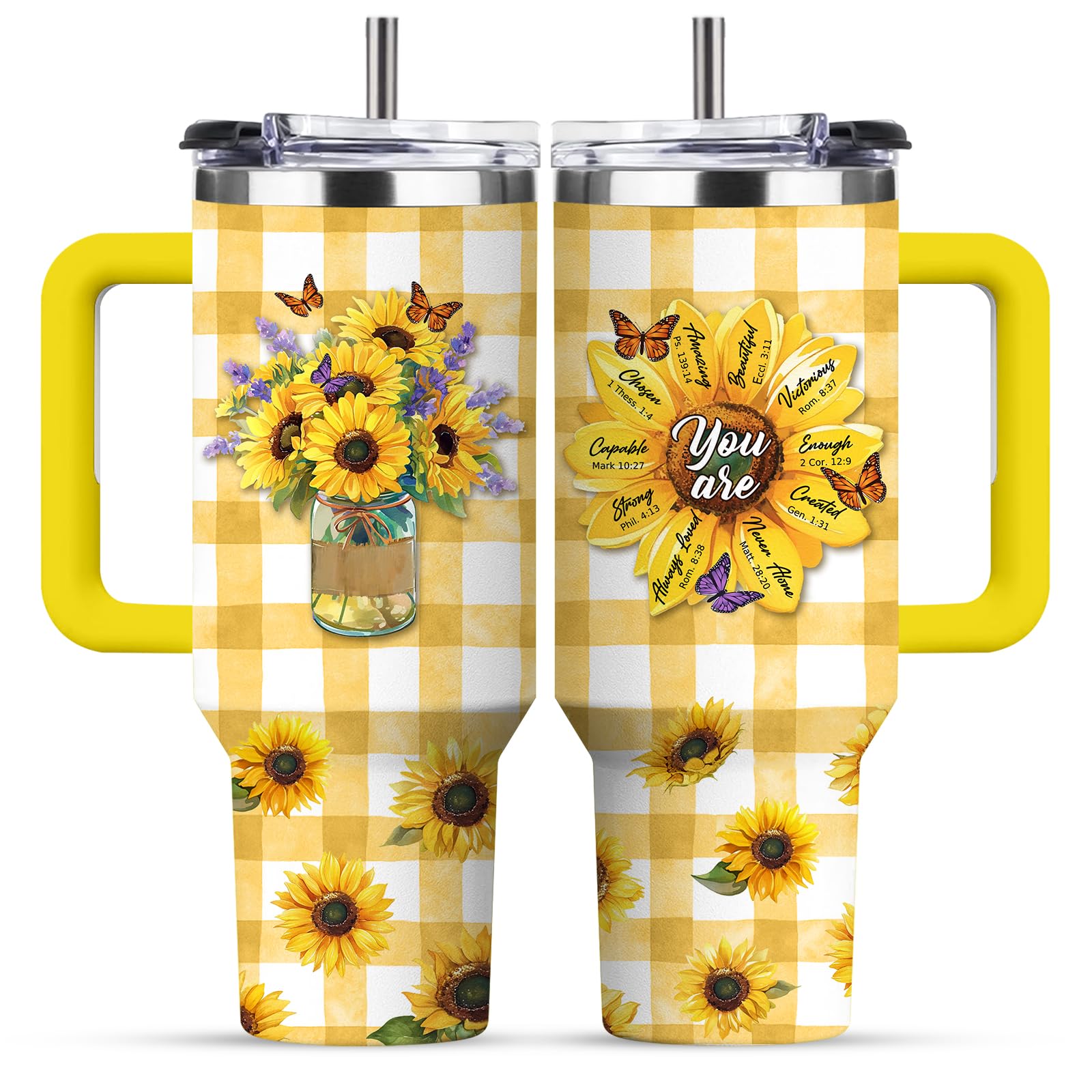 Soccer Tumbler for Women - 30 oz Insulated Stainless Steel Travel Cup