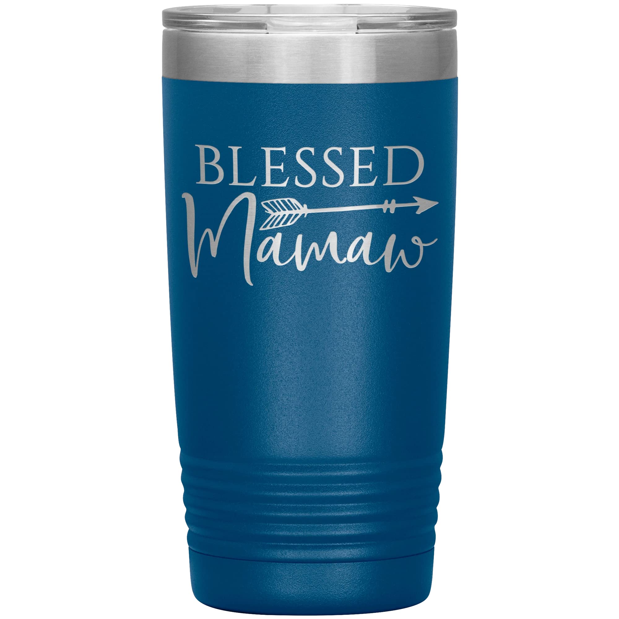 Blessed Mamaw Tumbler | Laser Engraved Insulated Stainless Steel Cup | 20oz | Mamaw Gift
