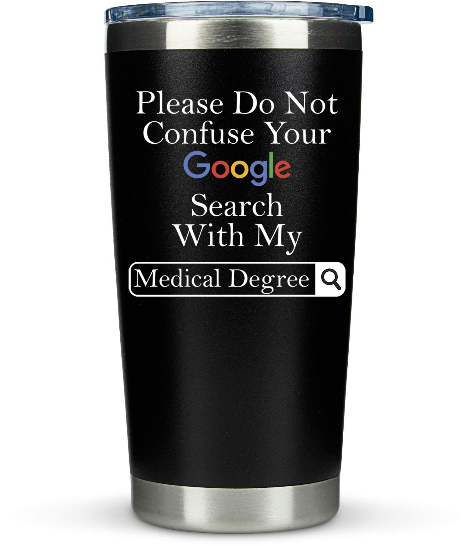 One Degree Hotter Graduation Tumbler | 20oz Black Insulated Cup for Nurses, Doctors & Graduates
