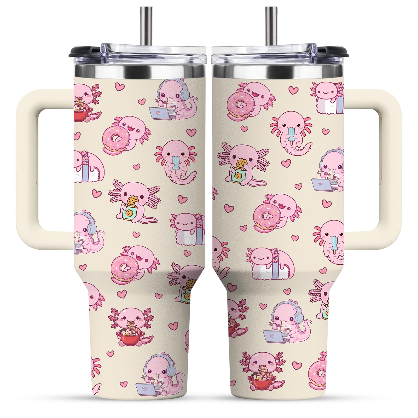 Soccer Tumbler for Women - 30 oz Insulated Stainless Steel Travel Cup