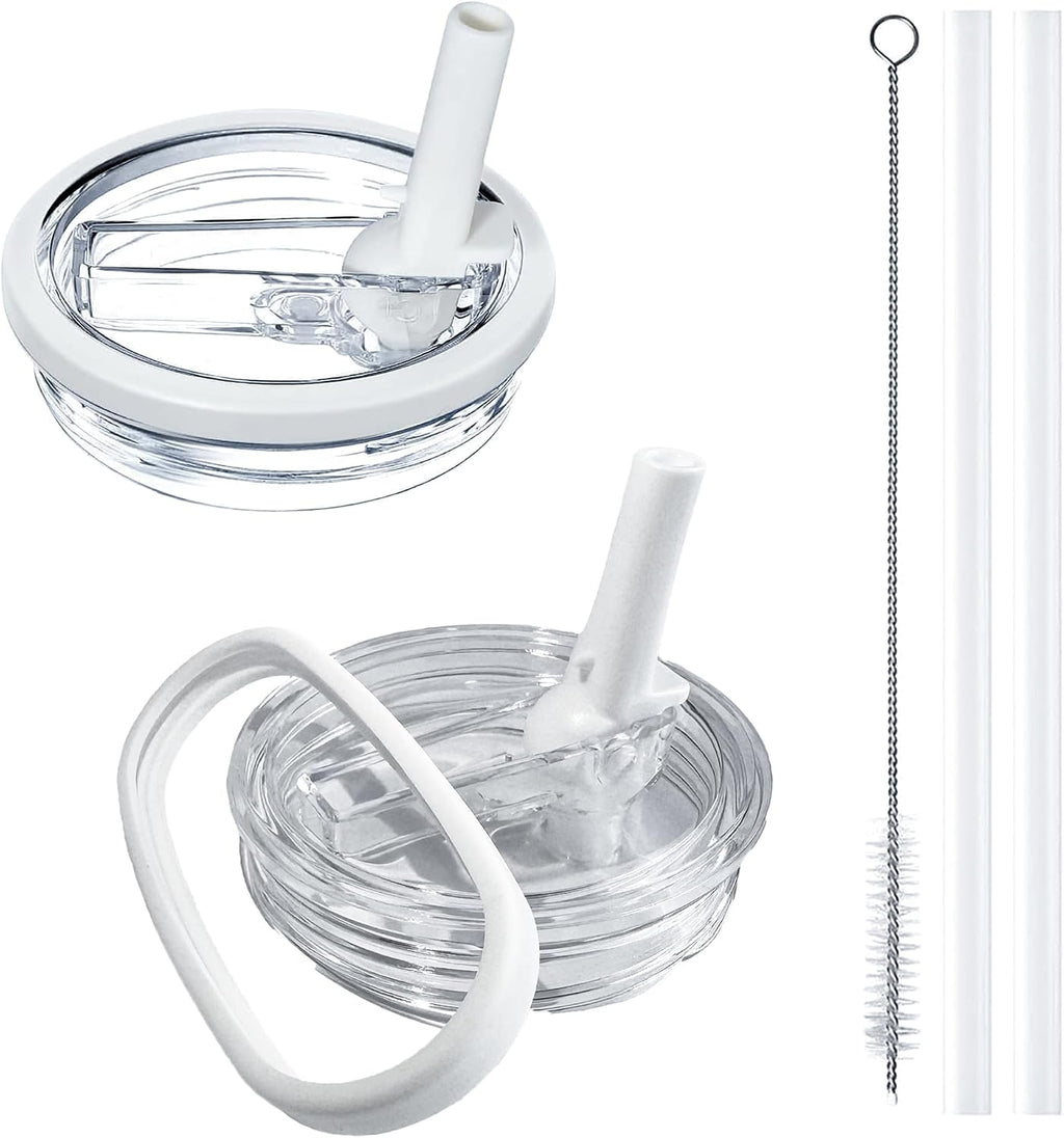 2-Pack Replacement Flip Straw Lid for Stanley Quencher H2.0 40 oz Tumbler | Leak-Proof, BPA-Free