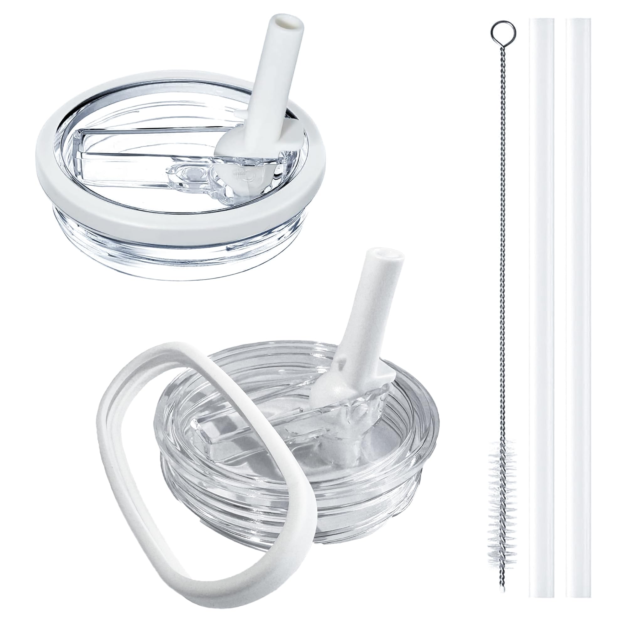 2-Pack Replacement Flip Straw Lid for Stanley Quencher H2.0 40 oz Tumbler | Leak-Proof, BPA-Free