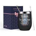 Retirement Gifts for Women | Funny Insulated Wine Tumbler 12oz with Lid & Straw | 2026 Farewell Gift