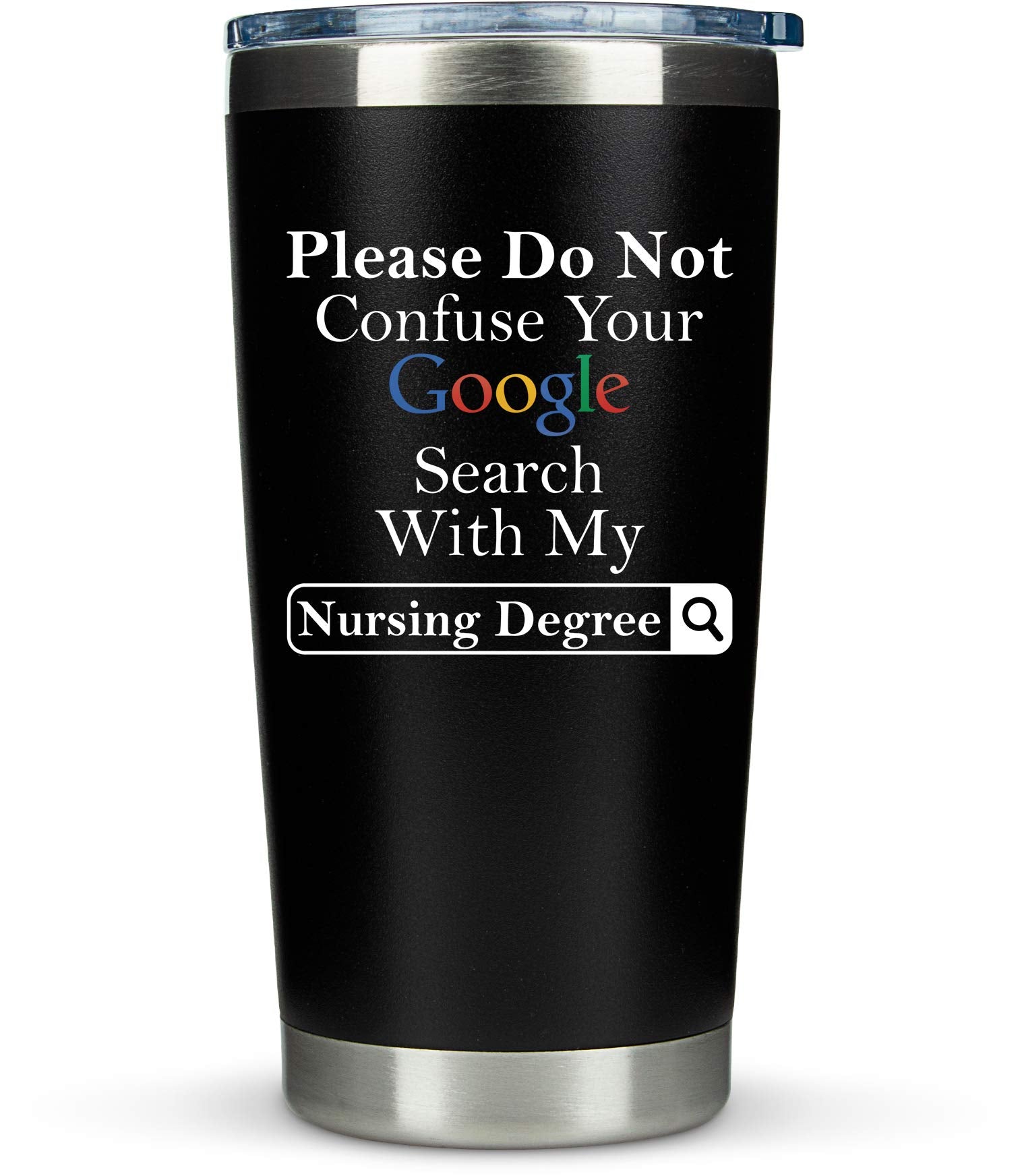One Degree Hotter Graduation Tumbler | 20oz Black Insulated Cup for Nurses, Doctors & Graduates