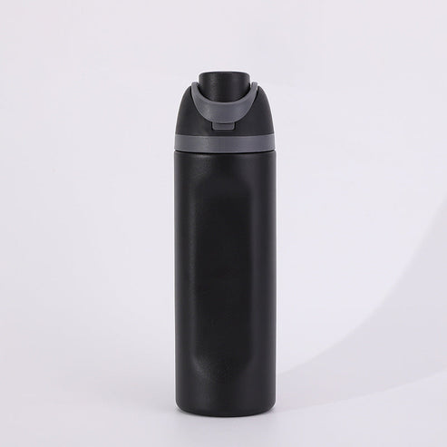 24oz Insulated Sports Water Bottle | Built-in Straw | Custom Laser Engraving