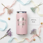 Custom Laser Engraved 16oz Insulated Tumbler — Pink, Collingwood Blues