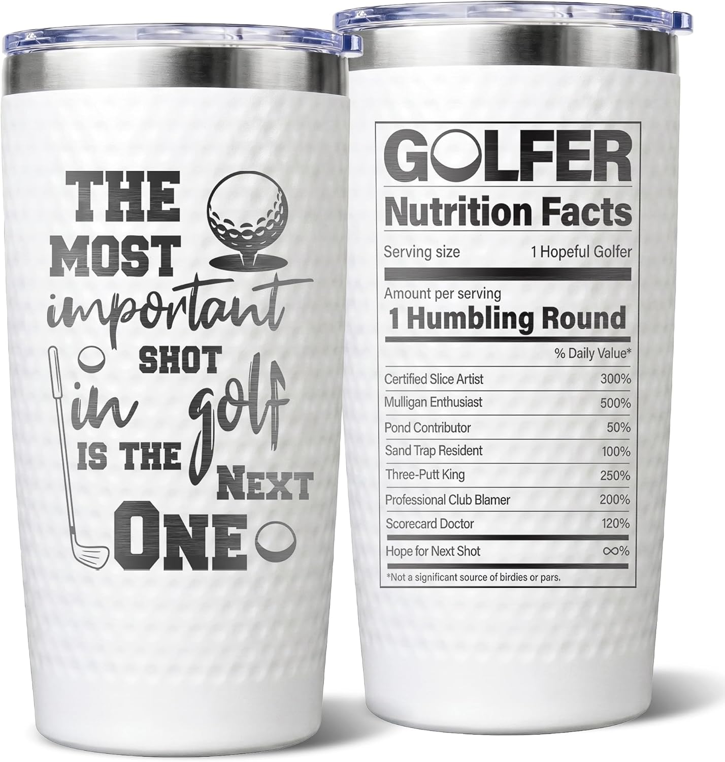 Funny Golf Tumbler - 20 oz Insulated Stainless Steel Cup for Golfers
