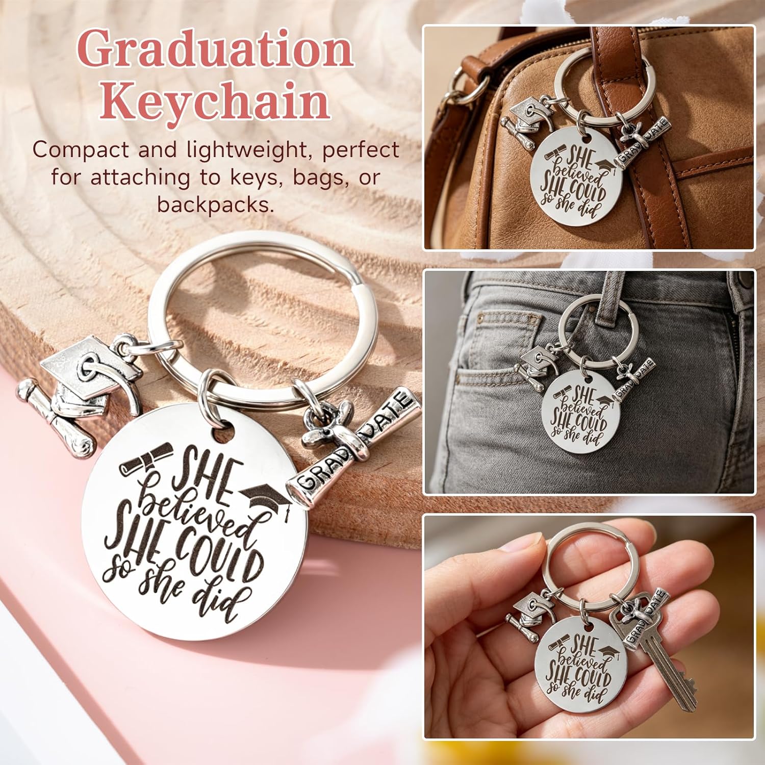 Graduation Gift for Her 2026 — 20oz Tumbler Gift Set with Lid, Straw & Box | Class of 2026