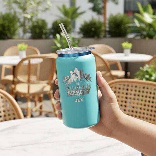 16oz Custom Laser Engraved Tumbler | Personalized Insulated Stainless Steel Cup