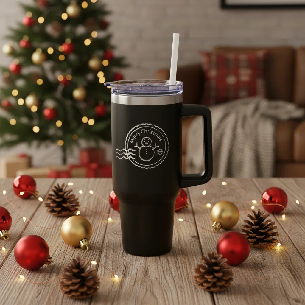 8 Pack 40oz Stainless Steel Tumblers with Handle | Bulk Insulated Tumblers for Laser Engraving & DIY Gifts