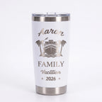 Family Vacation Cruise Tumbler | Personalized 20oz Laser Engraved | Custom Name & Year