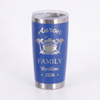 Family Vacation Cruise Tumbler | Personalized 20oz Laser Engraved | Custom Name & Year