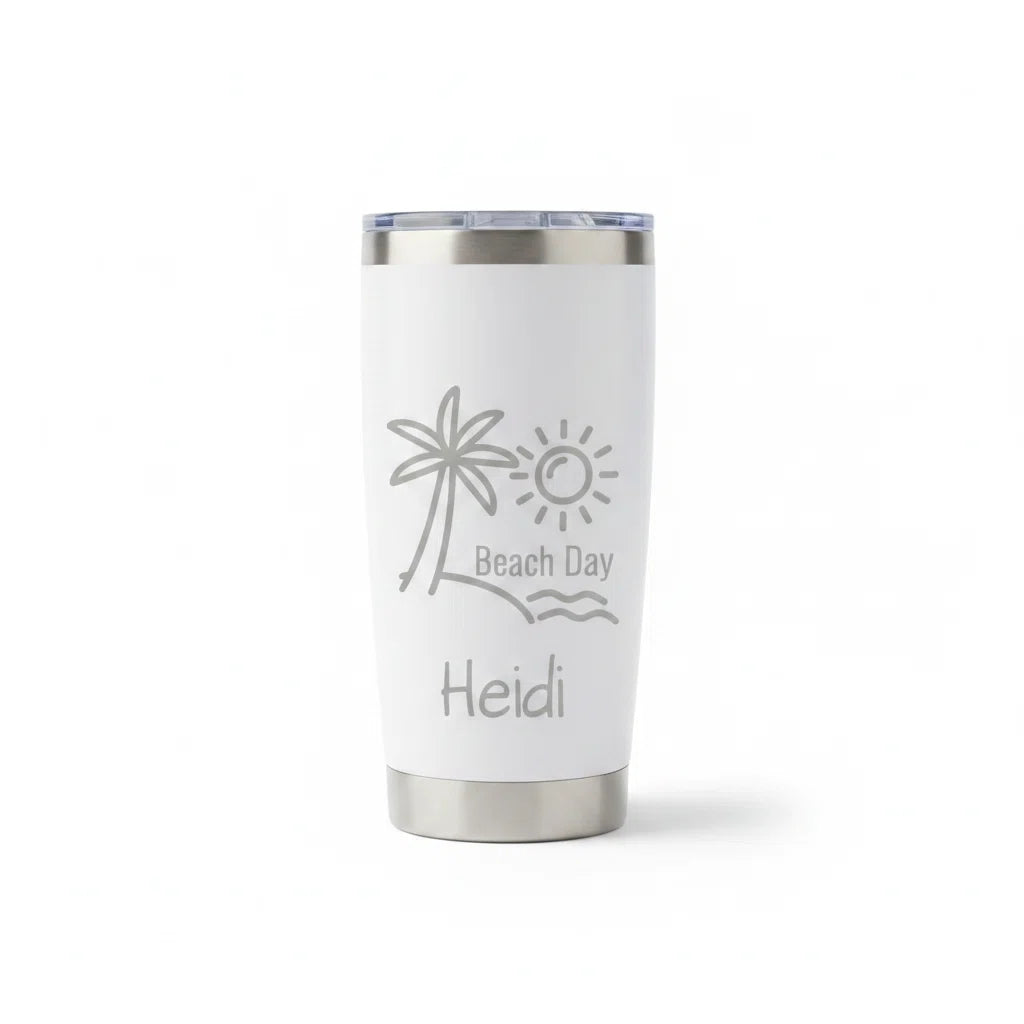 Personalized 20oz Insulated Tumbler | Laser Engraved Custom Travel Mug