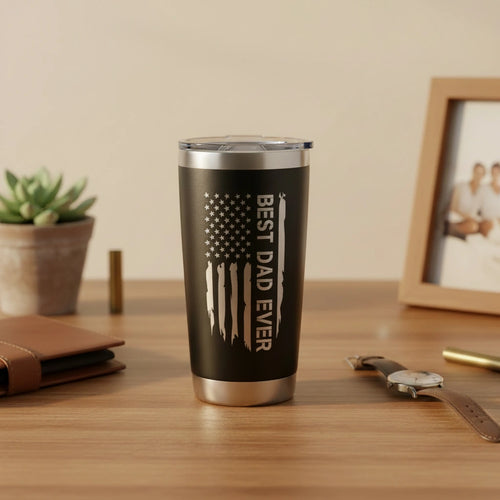 Funny Engraved Dad 20oz Insulated Tumbler — Gift for Dad