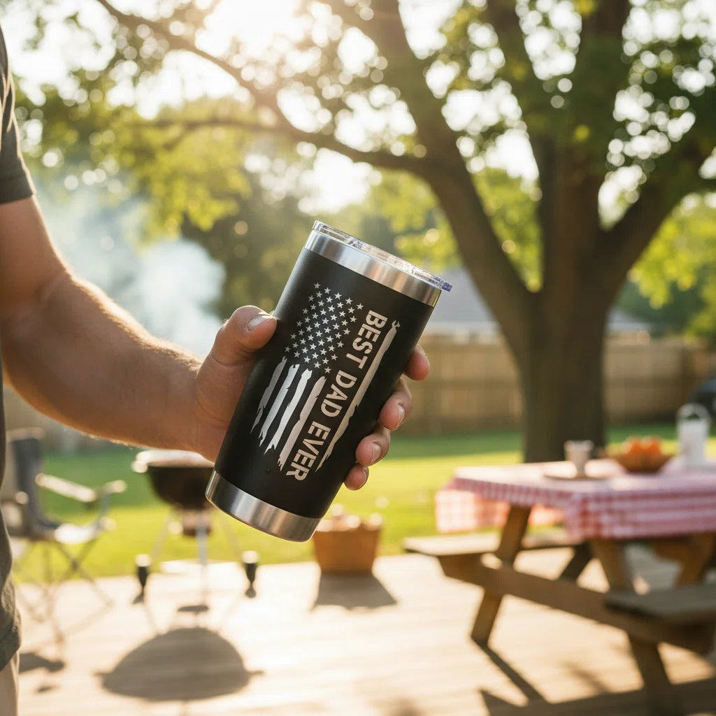 20oz Funny Tumbler – Engraved Gift for Dad