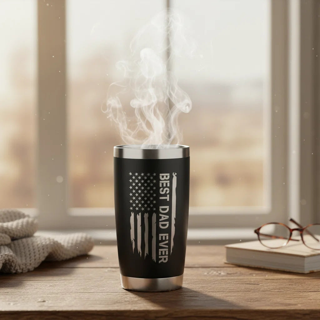 20oz Funny Tumbler – Engraved Gift for Dad