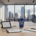 Custom Logo 20oz Insulated Tumbler — Blue, Corporate Gift