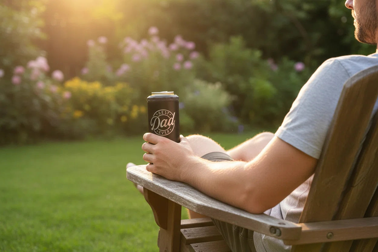 12oz Insulated Can Cooler – Personalized Gift for Dad, Grandpa & Men