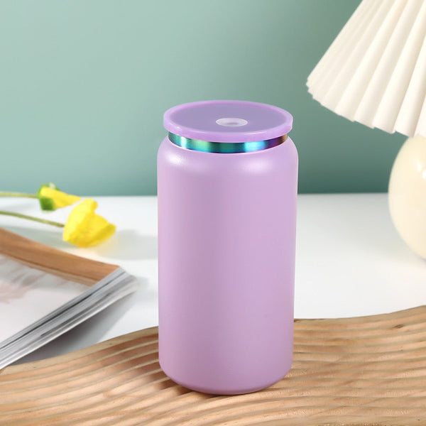 16oz Insulated Stainless Steel Tumbler - Custom Laser Engraving (Purple)