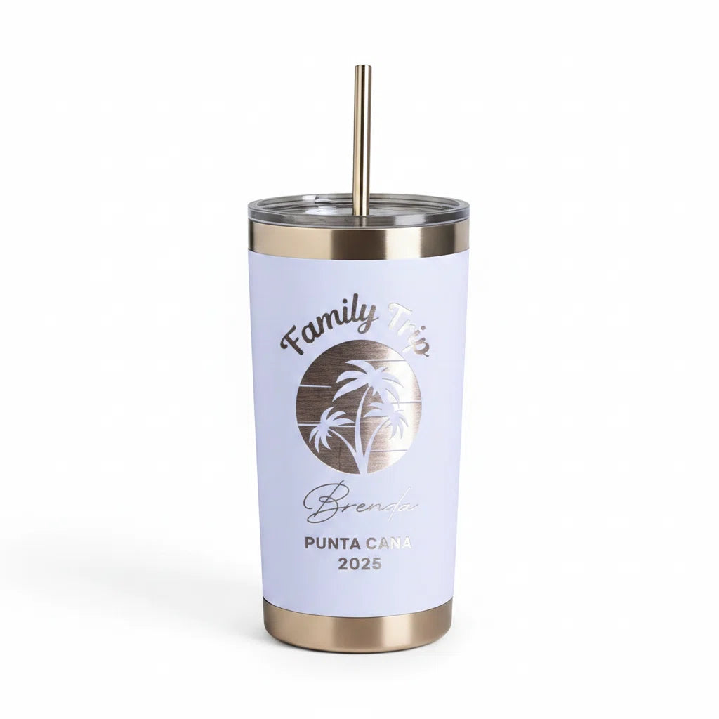 20oz Personalized Laser Engraved Tumbler — Custom Name & Design