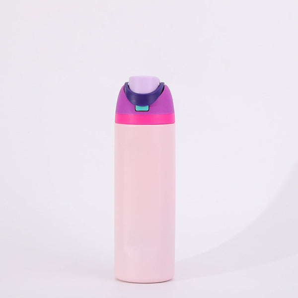 24oz Insulated Sports Water Bottle | Built-in Straw | Custom Laser Engraving