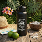 Girls Trip Cruise Vibes Water Bottle | Personalized 1000ml Laser Engraved