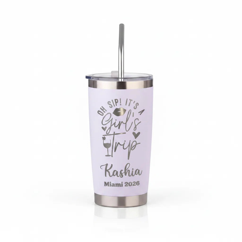 Personalized Engraved Tumbler | Custom Name & Design | 20oz Insulated