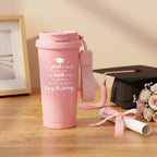 Graduation Gift for Her — 500ml Laser Engraved Tumbler with Wrist Strap | Class of 2026