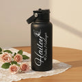 Personalized Name Water Bottle | 1000ml Laser Engraved Custom Gift for Her