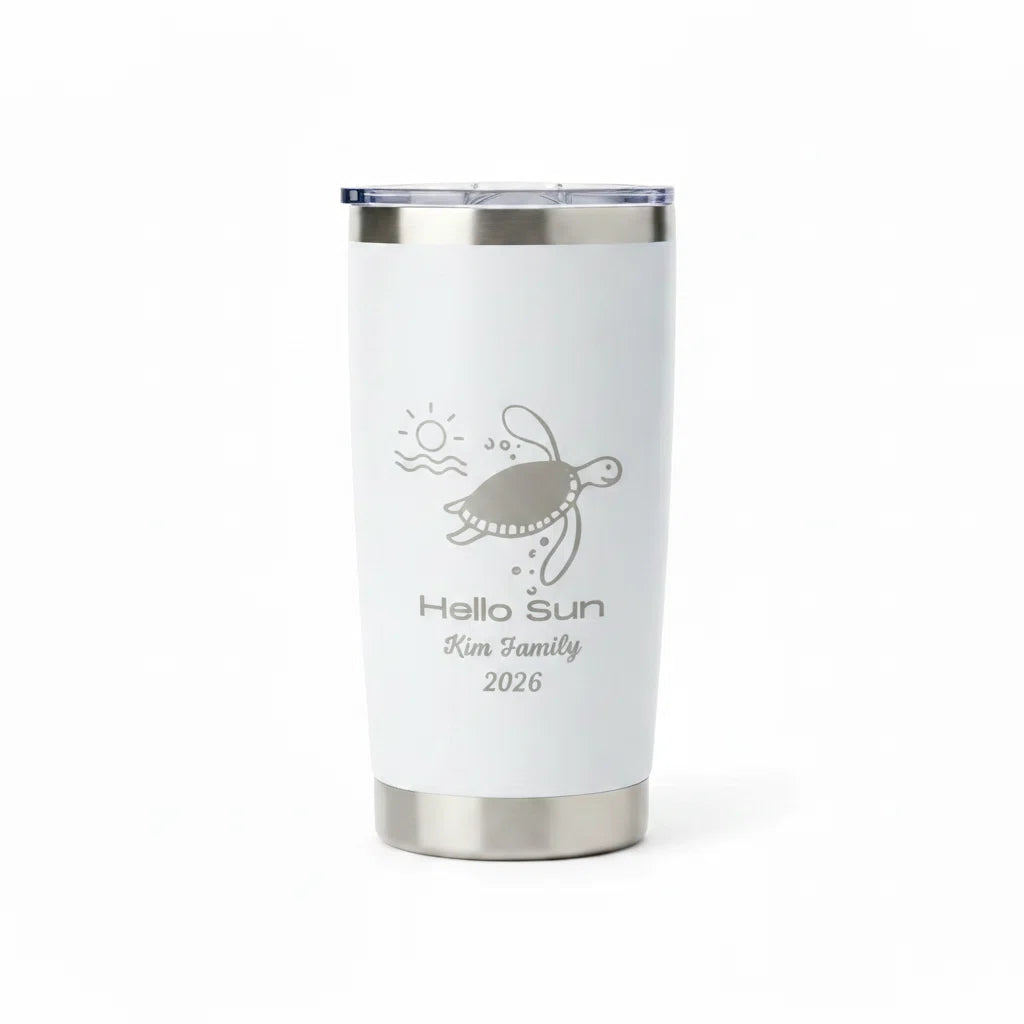 Personalized 20oz Skinny Tumbler – Custom Laser Engraved Stainless Steel Travel Mug