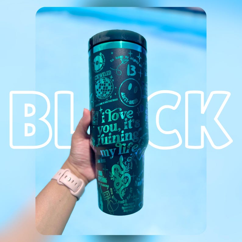 40oz Laser Engraved Insulated Tumbler — Rainbow Core Collection